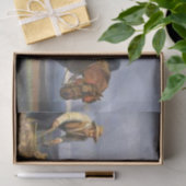 農家ホースポーローボーイフランスのカントリーヴィンテージクラフト 薄葉紙 (ギフト)