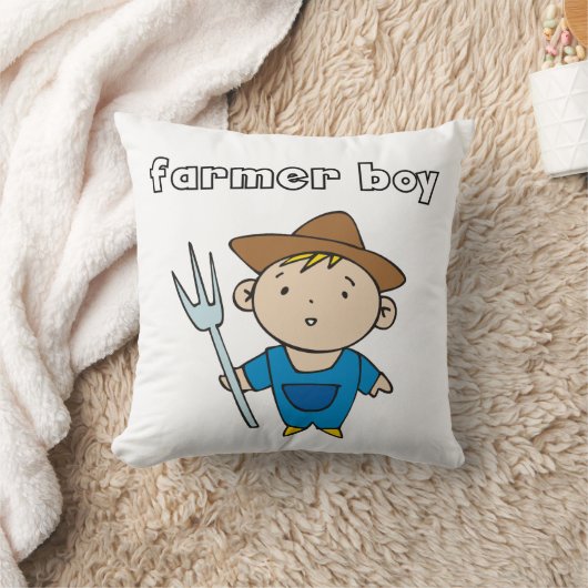 農家ボーイ クッション (ブランケット)