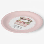 農家マーケットガールベビーシャワー ペーパープレート (アングル)