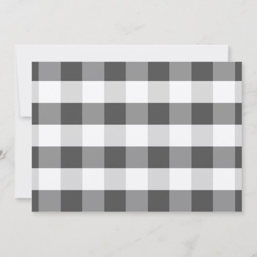 農家マーケットクラフト紙写真誕生日 招待状 (裏面)