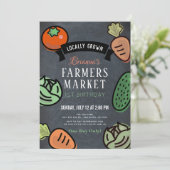 農家マーケットシャルボード1st誕生日招待状 招待状 (スタンド正面)
