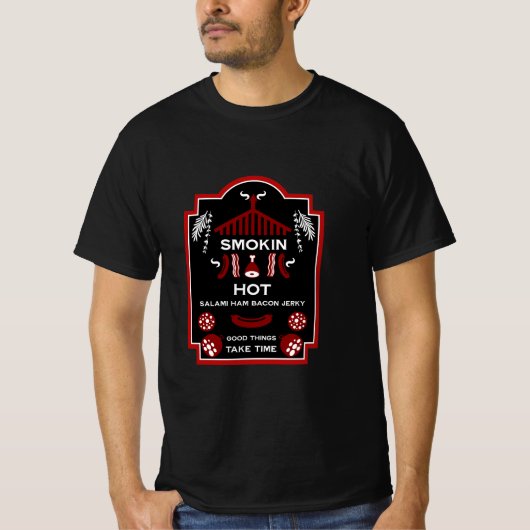 農家マーケットスモークハウスミート Tシャツ (正面)