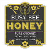 農家マーケットハニージャー シール (正面)