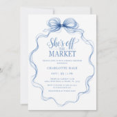 農家マーケットハンドドロッドブライダルシャワー 招待状 (正面)