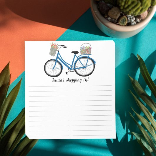 農家マーケットバイクスーパーマーケットショッピングリストカスタム ノートパッド