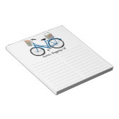 農家マーケットバイクスーパーマーケットショッピングリストカスタム ノートパッド (アングル)