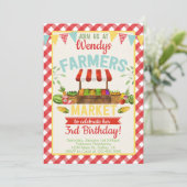農家マーケットバースデーパーティー招待招待状 招待状 (スタンド正面)