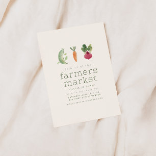 農家マーケットバースデーパーティー招待状 招待状