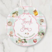 農家マーケットピンクガール赤ちゃんシャワー フェイバータグ (正面)