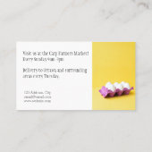 農家マーケットファーム生卵名刺 名刺 (裏面)