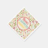 農家マーケットフローラバースデーパーティナプキンズ スタンダードカクテルナプキン (角)