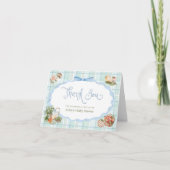 農家マーケットブルーベビーシャワーサンキューカード サンキューカード (正面)