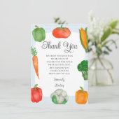 農家マーケットブルーベビーシャワー サンキューカード (スタンド正面)