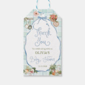 農家マーケットブルーボーイ赤ちゃんシャワーありがとう ギフトタグ (正面)