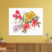 農家マーケットブーケ1 キャンバスプリント (インサイチュ (リビング))