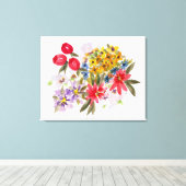 農家マーケットブーケ1 キャンバスプリント (インサイチュ (ウッドフロア))