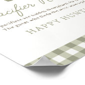 農家マーケットベイビーシャワーおしゃぶり狩り標識 ポスター (角)