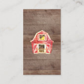 農家マーケットベイビーシャワーおむつラッフルチケット エンクロージャーカード (裏面)