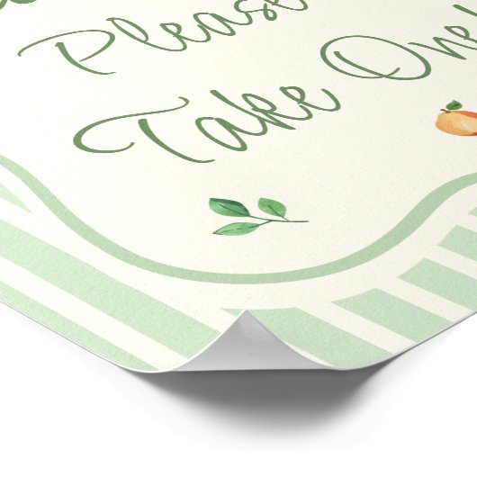 農家マーケットベイビーシャワーパーティーの好意 ポスター (角)