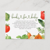 農家マーケットベイビーシャワー予約リクエスト エンクロージャーカード (正面)