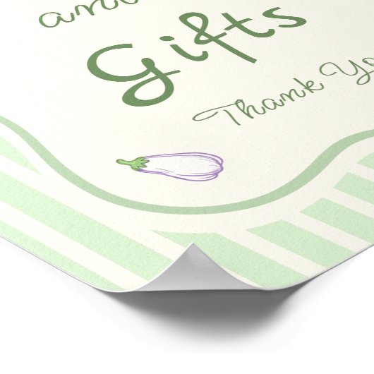 農家マーケットベイビーシャワー本とギフト ポスター (角)