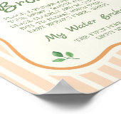 農家マーケットベイビーシャワー私の水が壊れた ポスター (角)