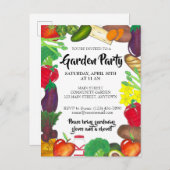 農家マーケットベジガーデン春植栽パーティー インビテーションポストカード (正面/裏面)