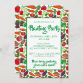 農家マーケットベジガーデン春植栽パーティー 招待状 (正面/裏面)