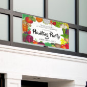 農家マーケットベジガーデン春植栽パーティー 横断幕 (ビルの外側)