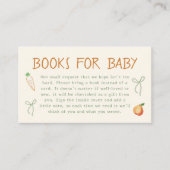 農家マーケットベビーシャワーベビー本 エンクロージャーカード (正面)