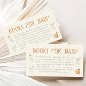 農家マーケットベビーシャワーベビー本 エンクロージャーカード