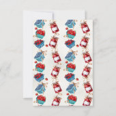 農家マーケットベビーシャワーベビー本 招待状 (裏面)