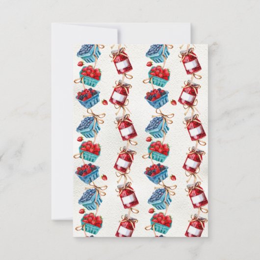 農家マーケットベビーシャワーベビー本 招待状 (裏面)