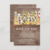 農家マーケットベビーシャワーベビー本 招待状 (正面/裏面)
