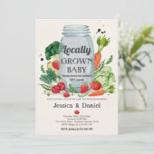農家マーケットベビーシャワー地元で育ったベビーインヴィ 招待状 (スタンド正面)