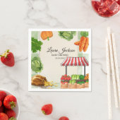 農家マーケットベビーシャワー招待状 スタンダードカクテルナプキン (インサイチュ)