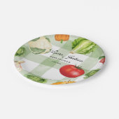 農家マーケットベビーシャワー招待状 ペーパープレート (アングル)