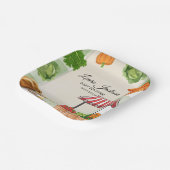 農家マーケットベビーシャワー招待状 ペーパープレート (傾斜あり)