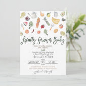 農家マーケットベビーシャワー招待状 招待状 (スタンド正面)