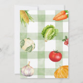 農家マーケットベビーシャワー招待状 招待状 (裏面)