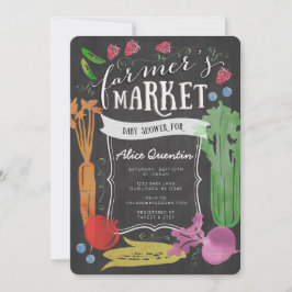 農家マーケットベビーシャワー招待状 招待状
