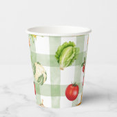 農家マーケットベビーシャワー招待状 紙コップ (裏面)