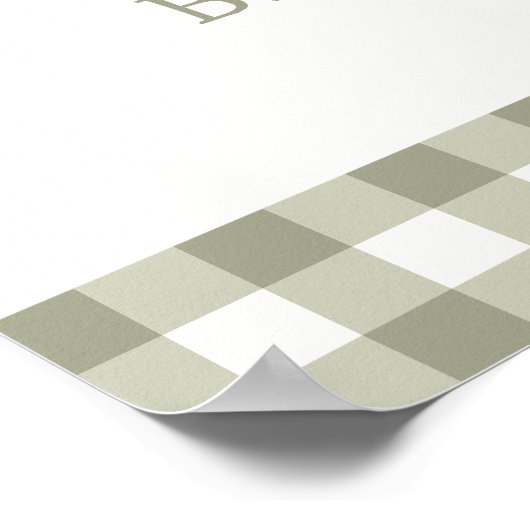 農家マーケットベビーシャワー歓迎サイン ポスター (角)