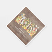 農家マーケットベビーシャワー紙ナプキンス スタンダードランチョンナプキン (角)