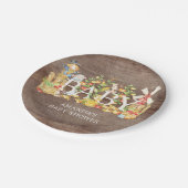 農家マーケットベビーシャワー7"プレート ペーパープレート (アングル)