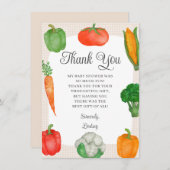 農家マーケットベビーシャワー サンキューカード (正面/裏面)