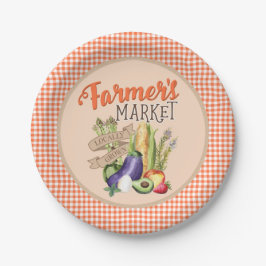 農家マーケットベビーシャワー ペーパープレート