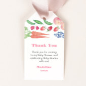 農家マーケット女の子のための赤ちゃんシャワーメッセージカード ギフトタグ