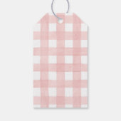 農家マーケット女の子のための赤ちゃんシャワーメッセージカード ギフトタグ (裏面)