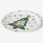 農家モダンクリスマスツリー ペーパープレート (アングル)